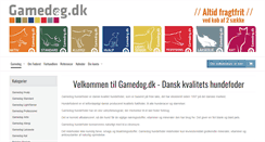 Desktop Screenshot of gamedog.dk